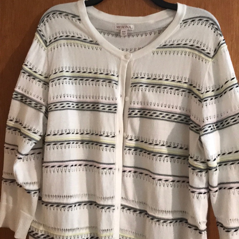 Merona XXL striped cardigan